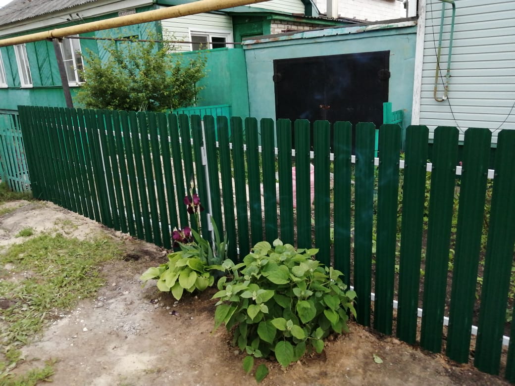 Комбинированный забор 25м штакетник и профлист, ворота, калитка фото8 в Рязани