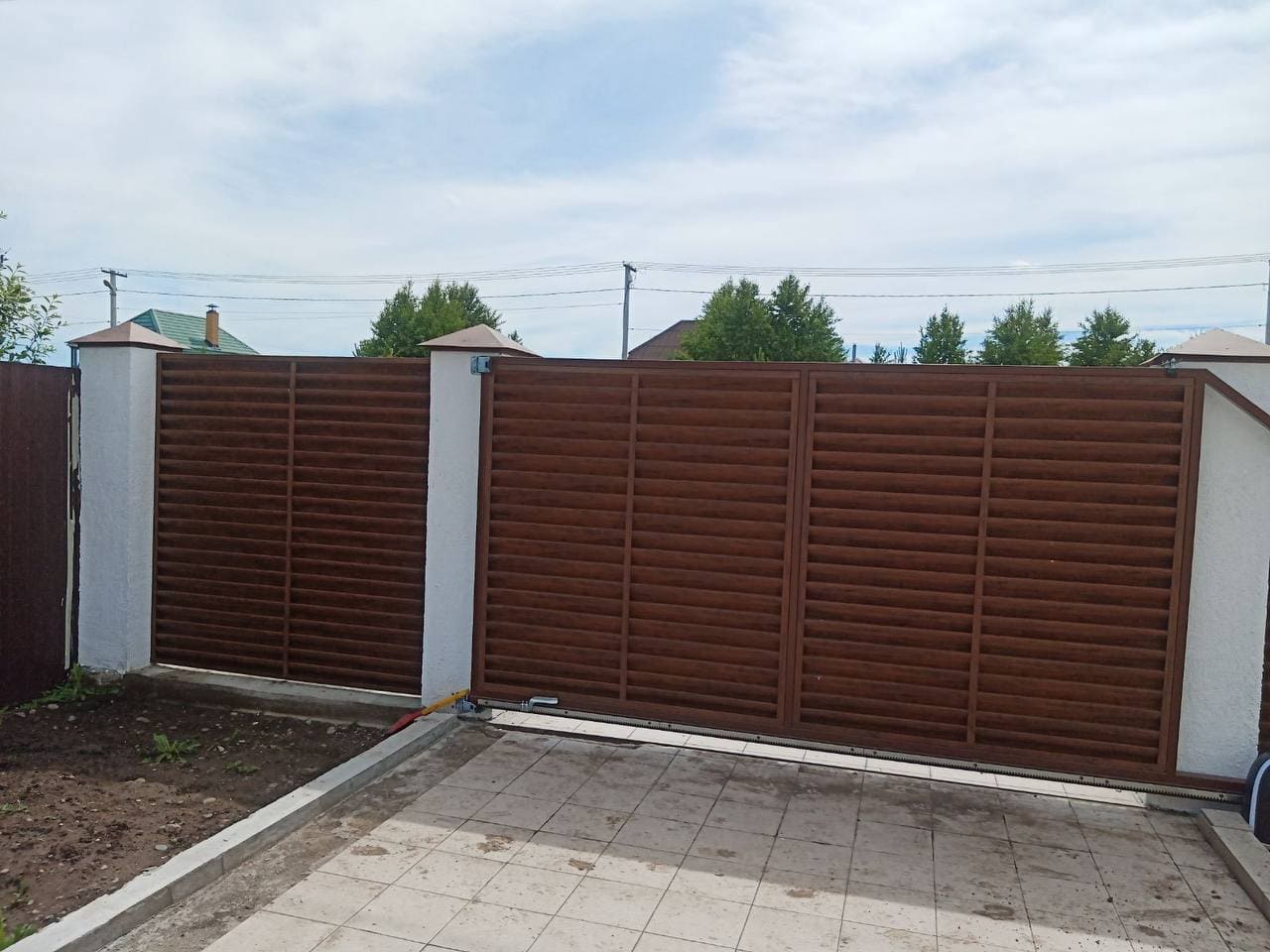 забор-жалюзи printech каштан двусторонний фото4 в Рязани