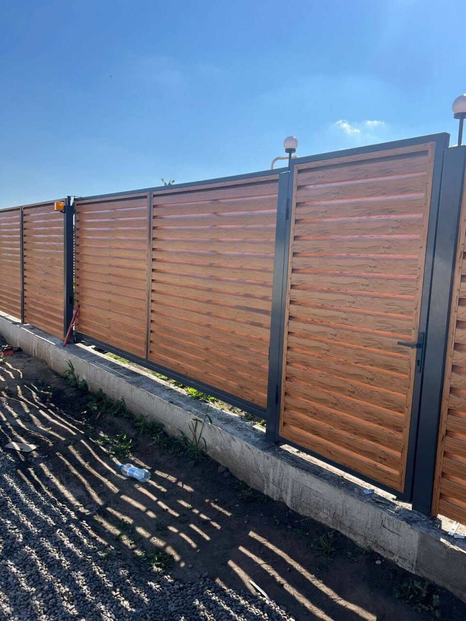 Забор-жалюзи из ламелей Хай-Тек 57м Кипарис 2xPrintech двусторонний в Рязани